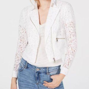 I.N.C. White Lace Moto Jacket (NWT)
